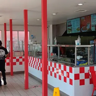 the interior of a restaurant