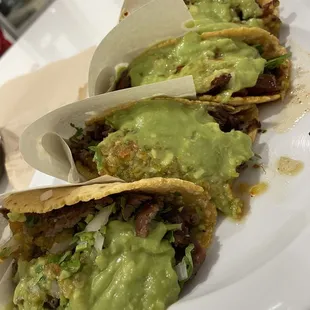 Tacos de Labio! First time trying this meat... so it's the snout or lip (not sure of the name) of the pig!!!