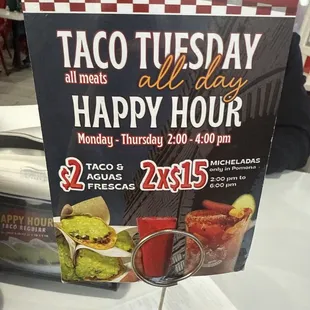 No micheladas served here.  False advertisement.