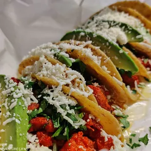 a close up of a taco