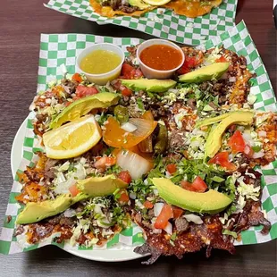 Keto tacos of Asada, tripa and lengua