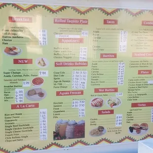 new menu