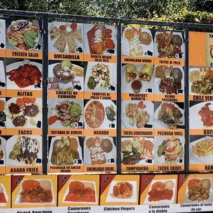 Additional drive-through photo menu.
