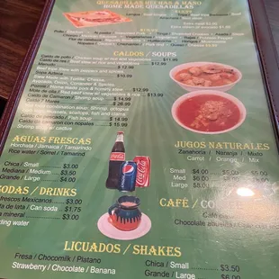 Menu page 2