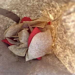 Tri-color store bought chips?