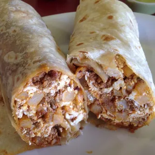 Chorizo, Egg, Potato and Cheese Burrito