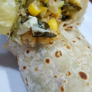 Rajas con Crema Burrito