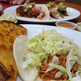Red mole Chicken Taco