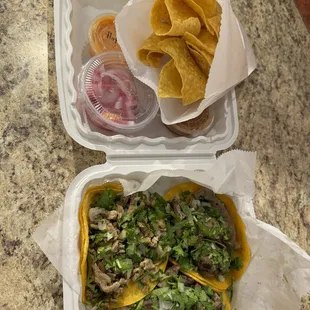 The food was amazing