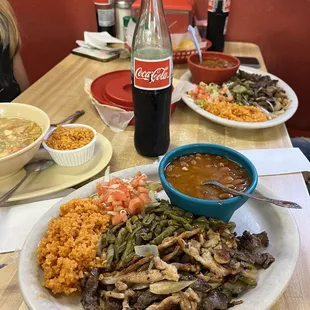 Beef and Chicken Fajita Combo