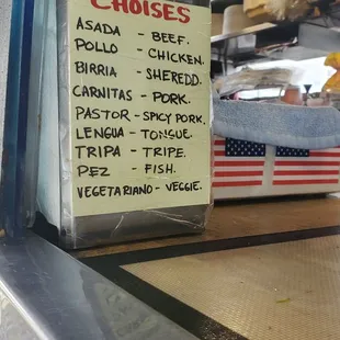 Meat Choices