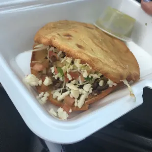 Gordita, carne Asada!! Yum!!