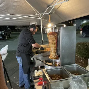 Legit Al pastor - grilled and carved