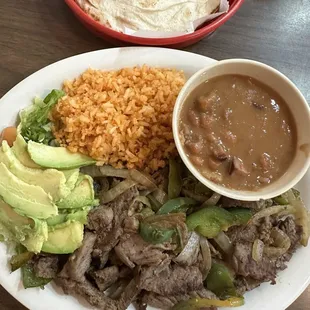 Beef Fajita plate