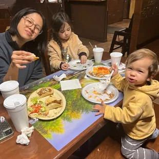 Happy faces and happier bellies!