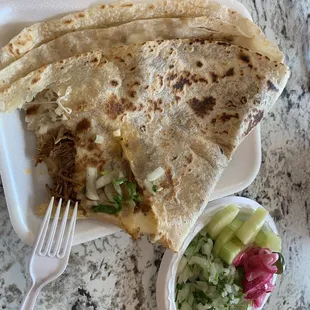 Quesadilla with birria