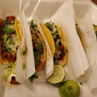 Pastor mini tacos