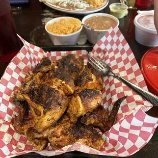 Whole chicken and sides