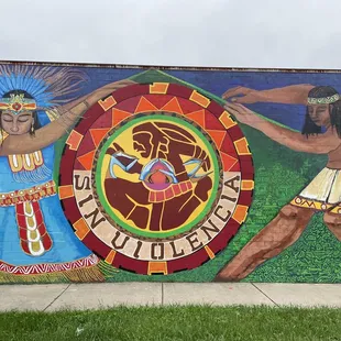 Mural across the street