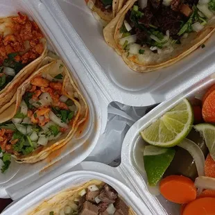 Pollo Street Taco 3.5/5 Asada Street Taco 3.75/5 Pickled Carrots 4.5/5 Lengua Street Taco 3.5/5
