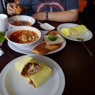 $23 for 2 huge burritos and a menudo