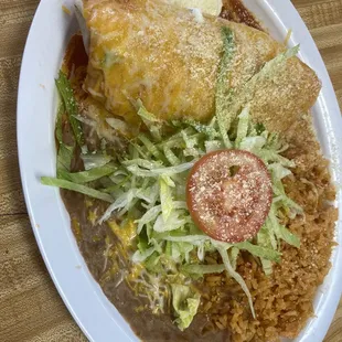 Burrito Dinner $10.75