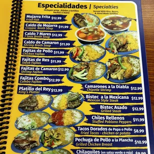 oysters and mussels, menu