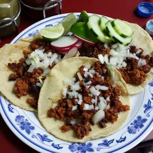 Chorizo tacos...wonderful!
