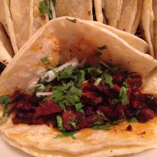 a plate of tacos