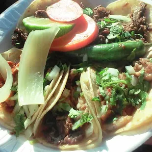 look at all the fatty chunks in carnitas bottom right!! Gag