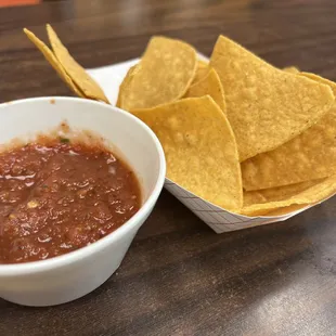 Complementary Chips and salsa