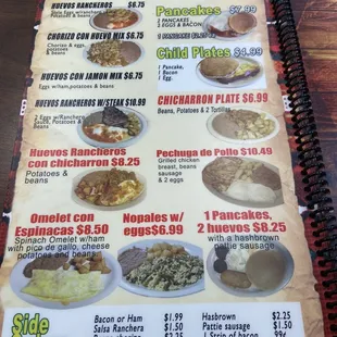 ramen and noodles, menu