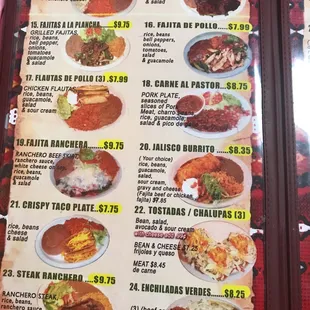 More lunch and dinner