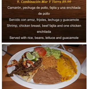 menu, tacos