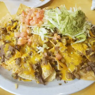 Supreme Nachos de Carne Asada