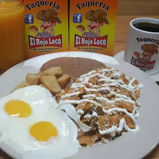 Breakfast plate : Chilaquiles