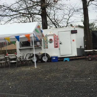 Parking lot, seating, and everything else.