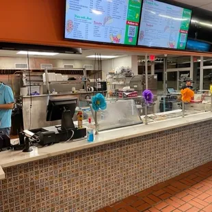 a man standing at the counter