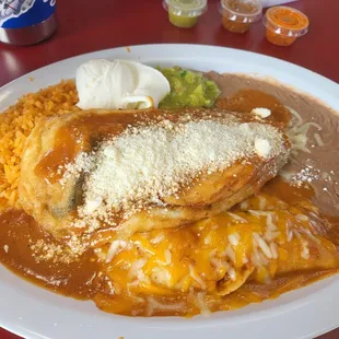 a plate of enchiladas