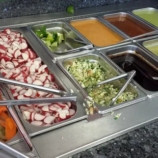 salads, interior