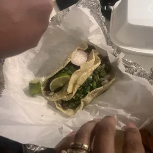 Carne asada tacos