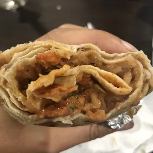 Chicken burrito