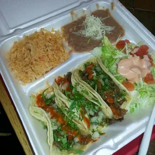 3 Soft Taco Plate