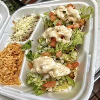 3 Soft Fish Taco Plate