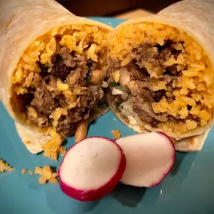 Carne asada burrito