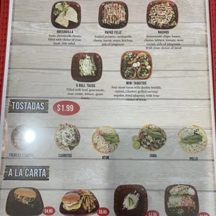 ramen and noodles, menu