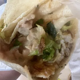 Fish burrito