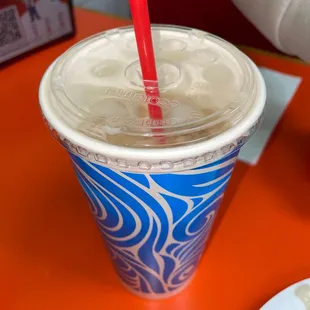 A large Horchata to wash it all down