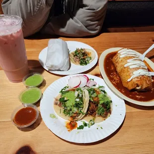 mexican food on a table