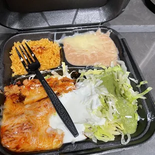 Enchiladas plate